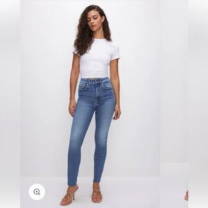 Good American High-Rise Skinny Jeans in Medium Blue